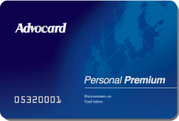 Карта Personal Previum  Advocard - круглосуточная связь с адвокатом!