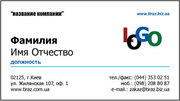 Визитки от 100 шт.