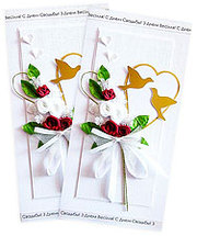 Свадебные открытки ручной работы