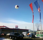 Рекламные пневмоконструкции, надувные фигуры, летающая реклама