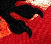 Печать на футболках / тканях флоком, эффект бархата.