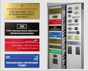 Изготовление табличек, указателей. 