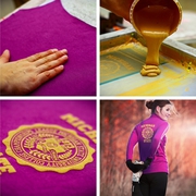 Печать на ткани, нанесение рисунка на ткань, флокирование ткани