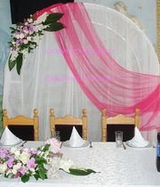 	Укаршение свадебного зала