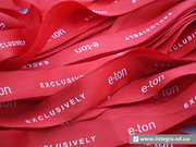 Печать на атласных лентах,  изготовление брендированных лент в Одессе