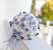 Свадебный букет из хризантем