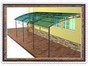 металлические козырьки и навесы лучшая защита от солнца, дождя и снега