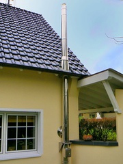 Монтаж, дымоходов из нержавеющей стали, оцинковочной стали