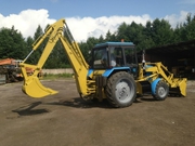 Услуги экскаватора-фронтального погрузчика МТЗ-82 по Днепропетровску 